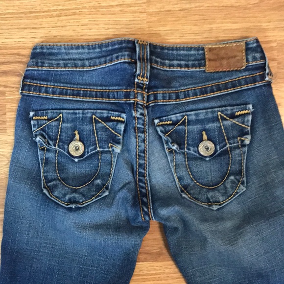 True Religion Jeans Becky Big T Flap 26 TALL - Picture 6 of 8